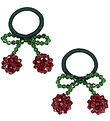 Konges Sløjd Haargummis - 2er-Pack - Cherry - Rot/Glitter