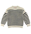 Marni Bluse - Strick - Off White/Navy Gestreift