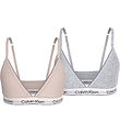 Calvin Klein BH u. Bügel - 2er-Pack - Silberpfingstrose/Grau Mel