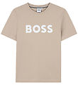 BOSS T-shirt - Stone w. White