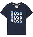 BOSS T-shirt - Navy w. Print