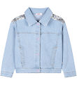 Billieblush Jeansjacke - Double Stone/Bleach m. Pailletten