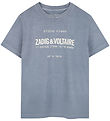 Zadig & Voltaire T-shirt - Lavender Blue w. Print