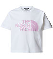 The North Face T-paita - Rajattu - Easy - Valkoinen/Cyber Vaalea