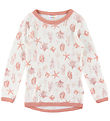 Joha Blouse - Wool - Pink w. Print