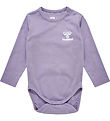 Hummel Bodysuit L/æ - hmlMino - Lavender w. Logo
