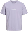 Jack & Jones Stuttermabolur - JorVesterbro - Cosmic Sky/Loose