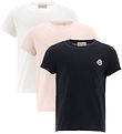 Moncler T-shirts - 3-Pack - Black/White/Pink