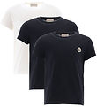 Moncler T-shirts - 3-Pack - Black/White/Navy