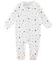 Joha Jumpsuit w. Feet - Off White w. Print