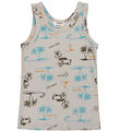 Joha Undershirt - Wool/Silk - Beige w. Print