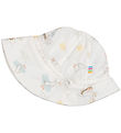 Joha Zonnehoed - Wol/Zijde - Off White m. Print