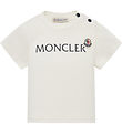 Moncler T-shirt - White w. Navy