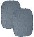 Sebra wickelunterlage - 2er-Pack - Musselin - Forest Lake Blue