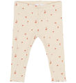 The New Siblings Leggings - Rib - TnsbNoella - White Swan AOP