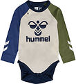 Hummel Bodysuit L/æ - hmlAssym - Black Iris w. Logo
