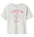 Name It T-shirt - NkfBetria - Light Grey Melange w. Print