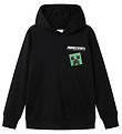 Name It Hoodie - NkmJacot Minecraft - Black w. Print