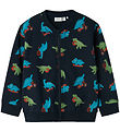Name It Cardigan - NmmBertillo - Dark Sapphire w. Dinos