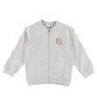 Name It Cardigan - NmmBertillo - Light Grey Melange w. Print