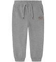 Name It Sweatpants - NmmBertillo - Light Grey Melange w. Print