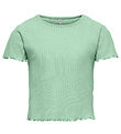 Kids Only T-shirt - Noos - Rib - KogNella - Birds Egg Green