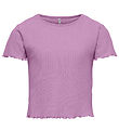 Kids Only T-shirt - Noos - Rib - KogNella - African Violet