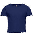 Kids Only Stuttermabolur - Noos - Rib - KogNella - Mazarine Blue
