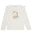 Minymo Blouse - Marshmallow White w. Print