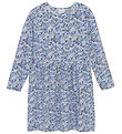 Minymo Kleid - True Blue m. Blumenprint