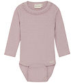 Minymo Samfella L/æ - Rib - Pointell - Burnished Lilac M. Mynstu