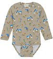 Minymo Bodysuit L/æ - Pure Cashmere w. Print