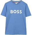 BOSS T-shirt - Navy w. White