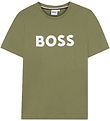 BOSS T-shirt - Dark Green w. White