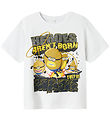 Name It Stuttermabolur - Minions - NkmOby - Bright White M. Pren