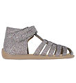 Pom Pom Sandals - Starters Velcro Braid - Multi Glitter