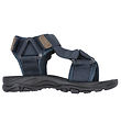 Pom Pom Sandals - Trekking Velcro - Navy