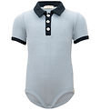 Minimalisma Bodysuit k/æ - Rib - Silk/Cotton - Bolo - Clearwater