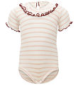 Minimalisma Bodysuit k/æ - Rib - Silk/Cotton - Sweet Stripes