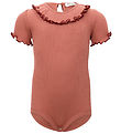 Minimalisma Romper k/æ - Rib - Zijde/Katoen - Antiek rood