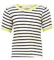 Minimalisma Blússa - Rib - Silki/Bómull - Fætur - Sailor/Skær gr