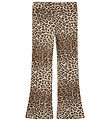 Name It Trousers - NmfNuni - Turtledove w. Leopard Print