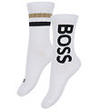 BOSS Socken - 2er-Pack - Weiß m. Schwarz