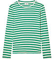 Mads Nørgaard Blússa - Rib - Classic+ Stripe Talika - Vanilla Ic