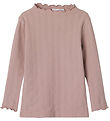 Blouse Name It - NmfRaria - Pale Mauve av. Pointelle