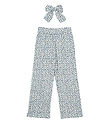 The New Trousers - TnNiki - Wide - White Swan/Blue Flower