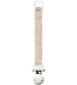 Elodie Details Pacifier Clip - Silver Sheen - Beige