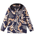 Reima Softshell Jacket w. Fleece Lining - Vantti - Navy w. Print