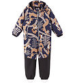Reima Softshell Suit w. Fleece Lining - Mjosa - Navy w. Print