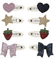 That's Mine Hair Clips - 8-Pack - Tilly - Birch/Glitter